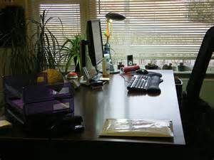 Clean funeral home desk
