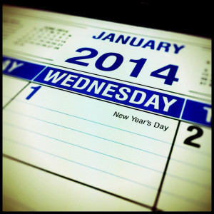 January 2014 calendar
