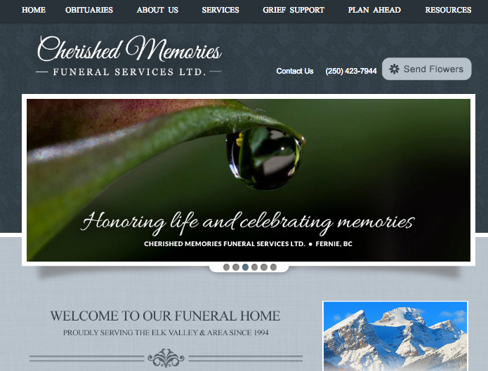 funeral home website