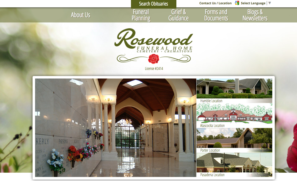 funeral home website