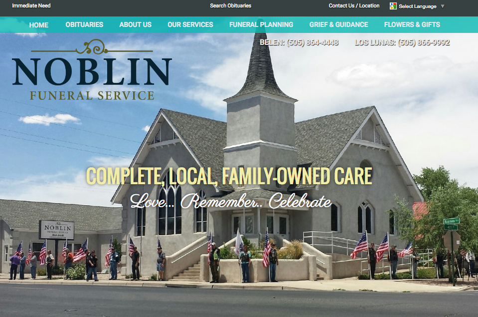 funeral home website