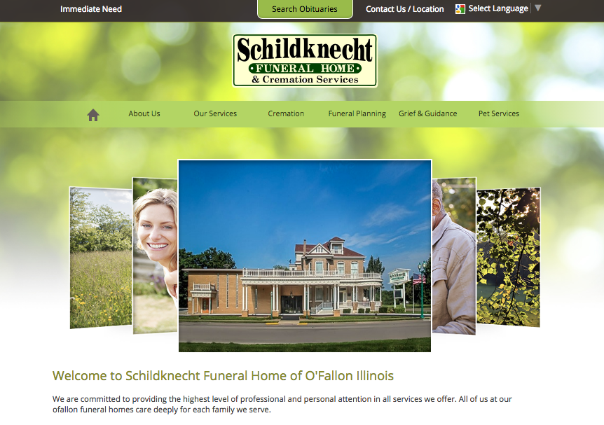 funeral home website