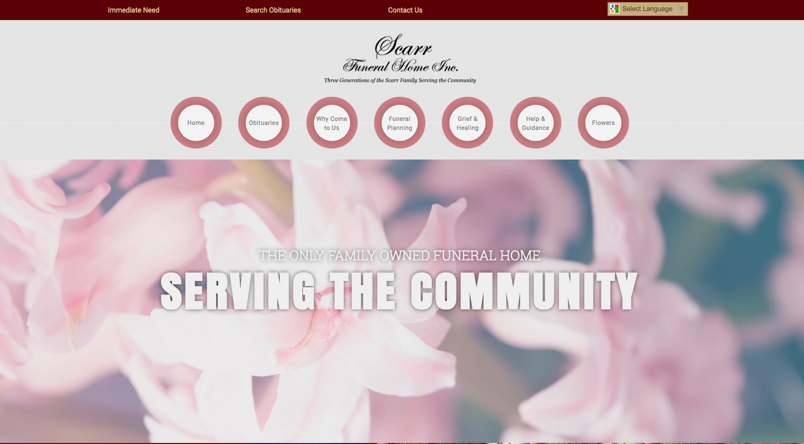 funeral home website