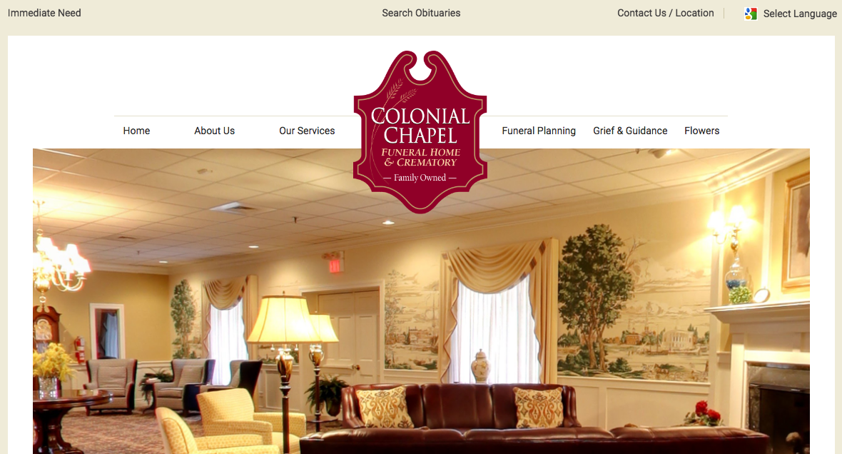 funeral home website