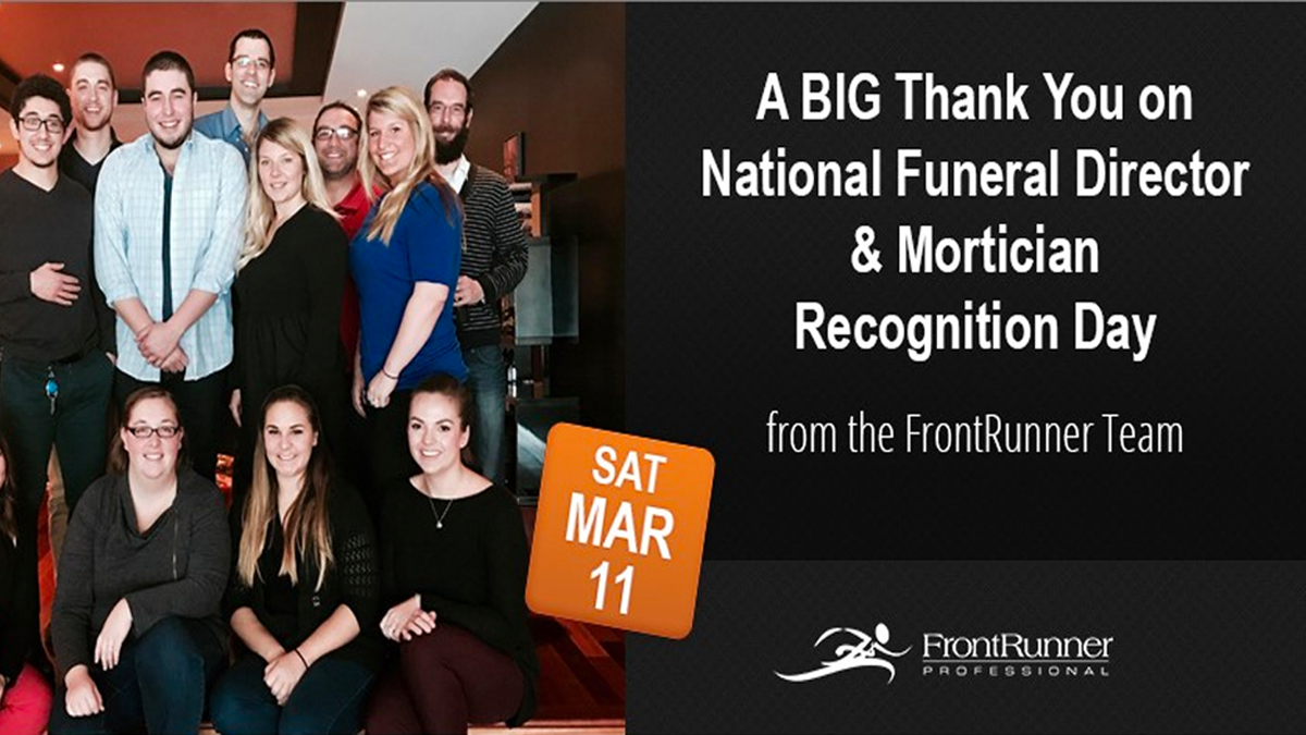 Happy National Funeral Director Mortician Recognition Day