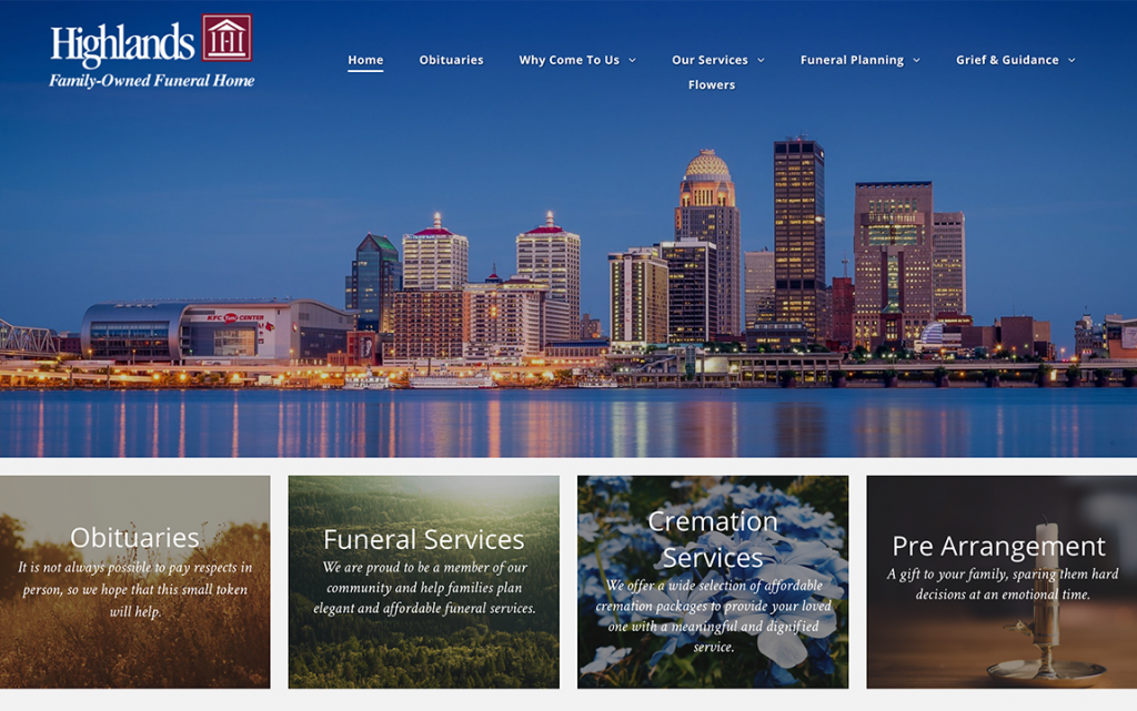 Best of funeral home website designs 2018
