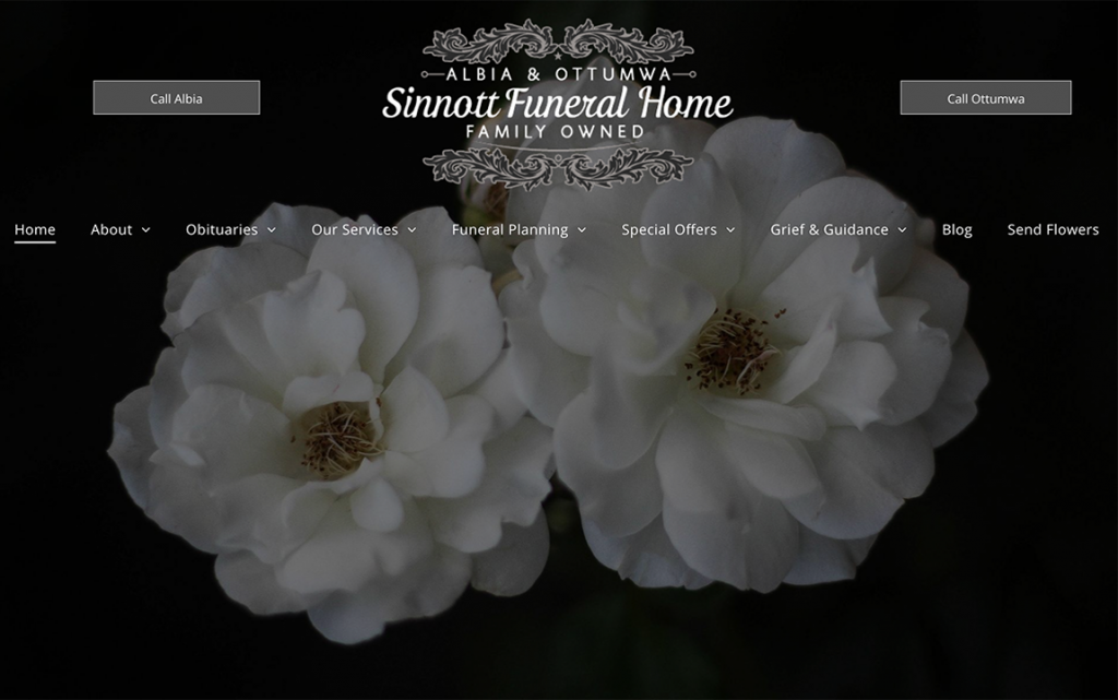 Best of funeral home website designs 2018 