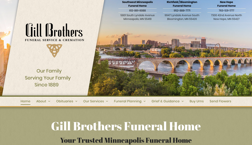 Gill Brothers funeral site