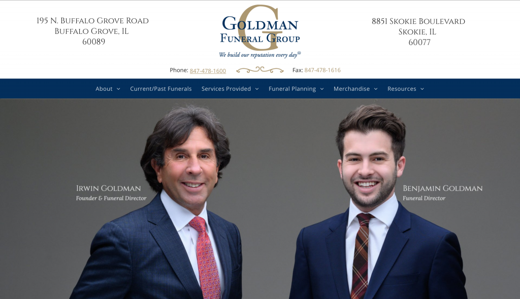 Goldman Funeral Website