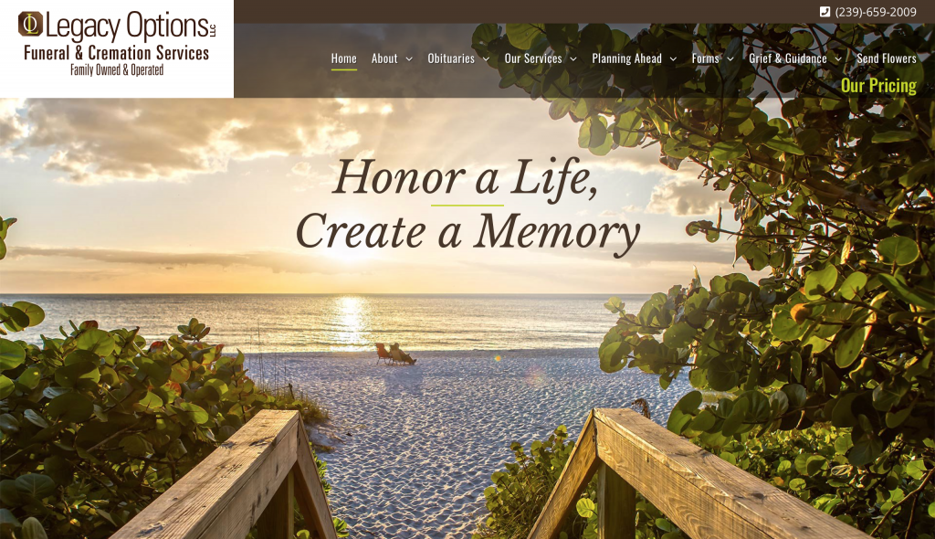 Legacy Options Website Design