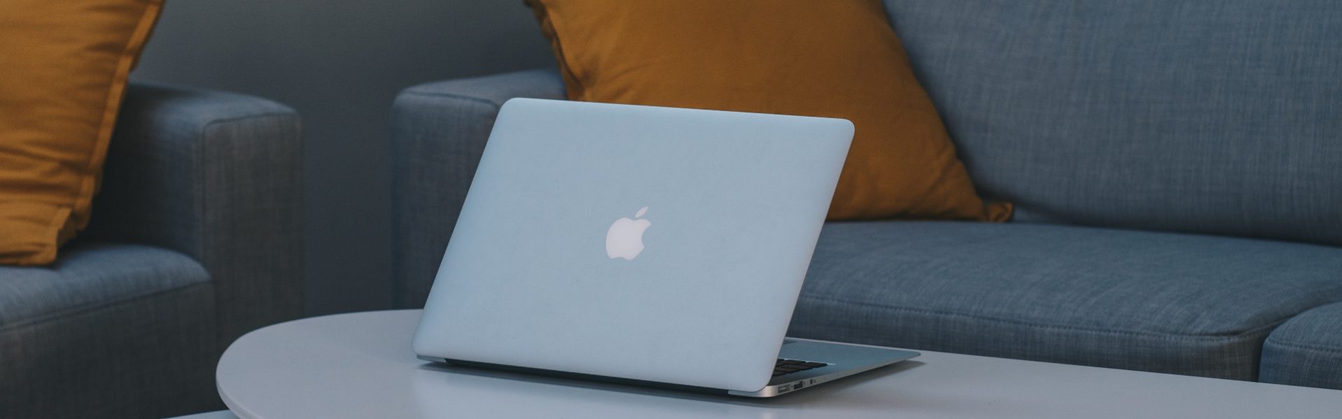 laptop on table